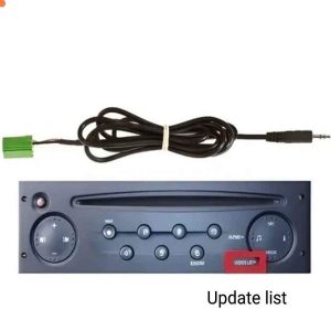 Câble AUX  pour autoradio Renault UPDATE LIST