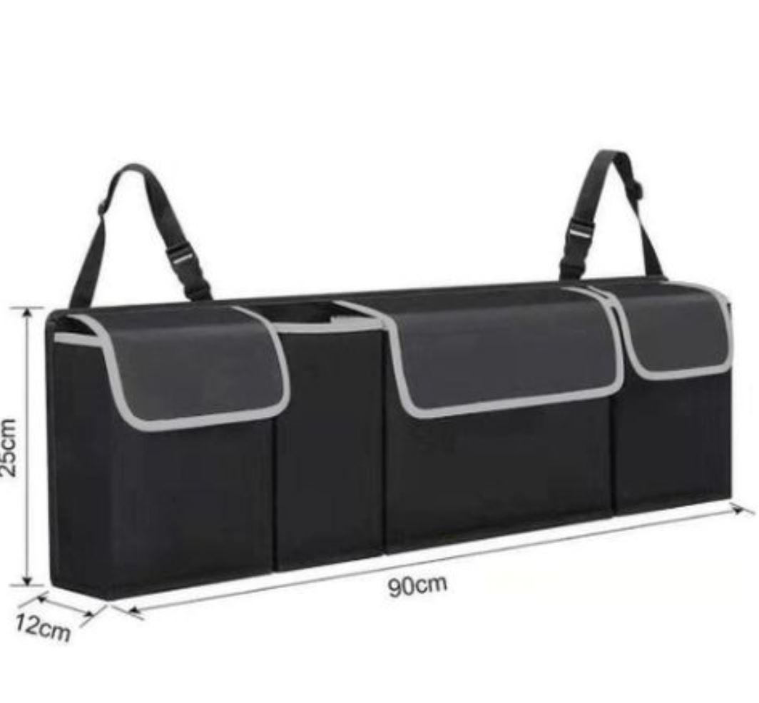 Organiseur de coffre pour voiture, sac de rangement 4 compartiment