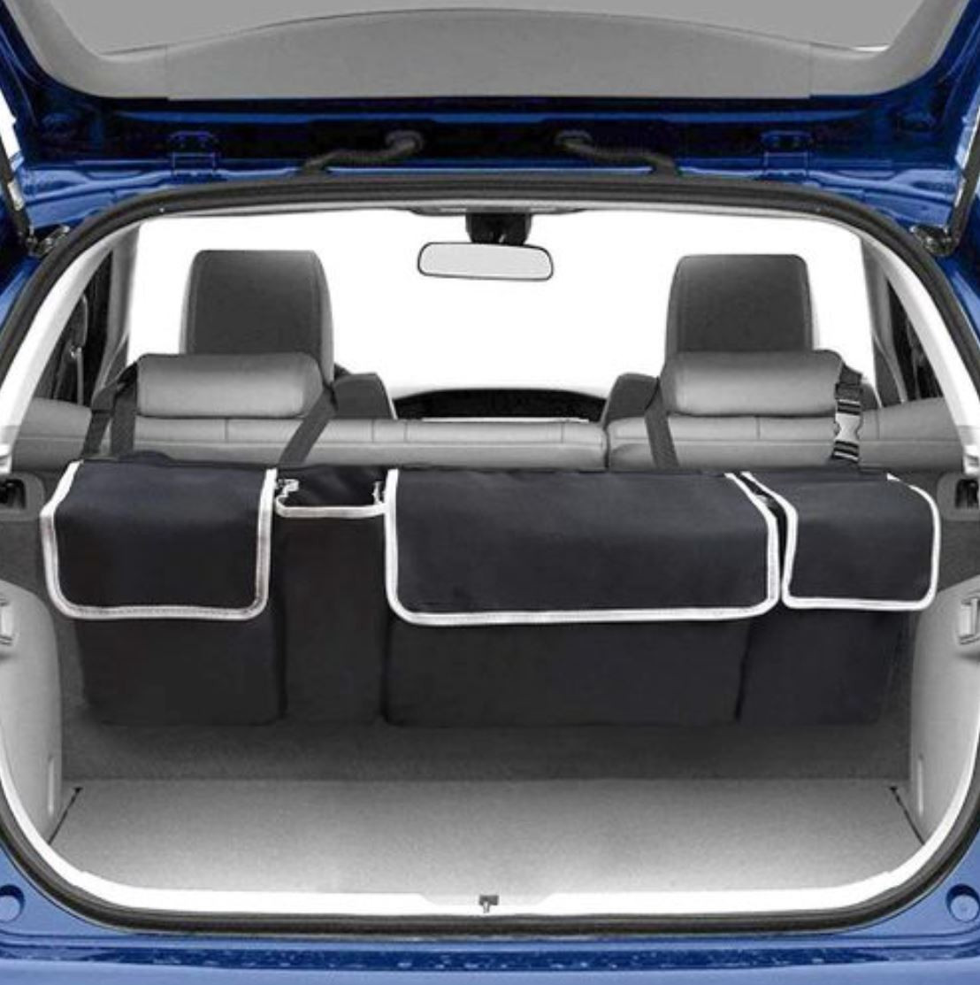Organiseur de coffre pour voiture, sac de rangement 4 compartiment