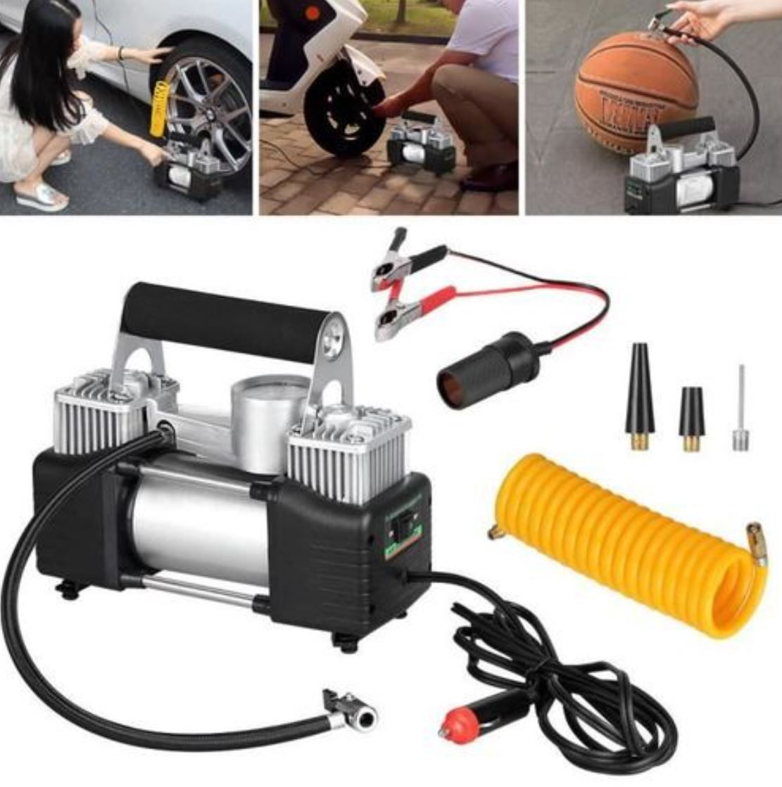 Compresseur D&rsquo;air Niken 2024 – 2 Cylindres – 12V Haute gamme