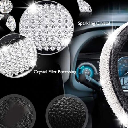 Couvre Volant en Cristal effet diamant
