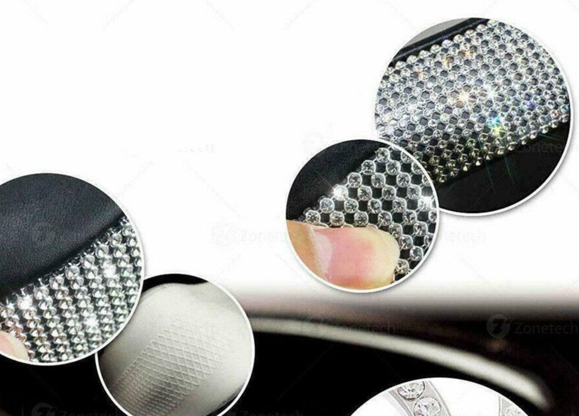 Couvre Volant en Cristal effet diamant