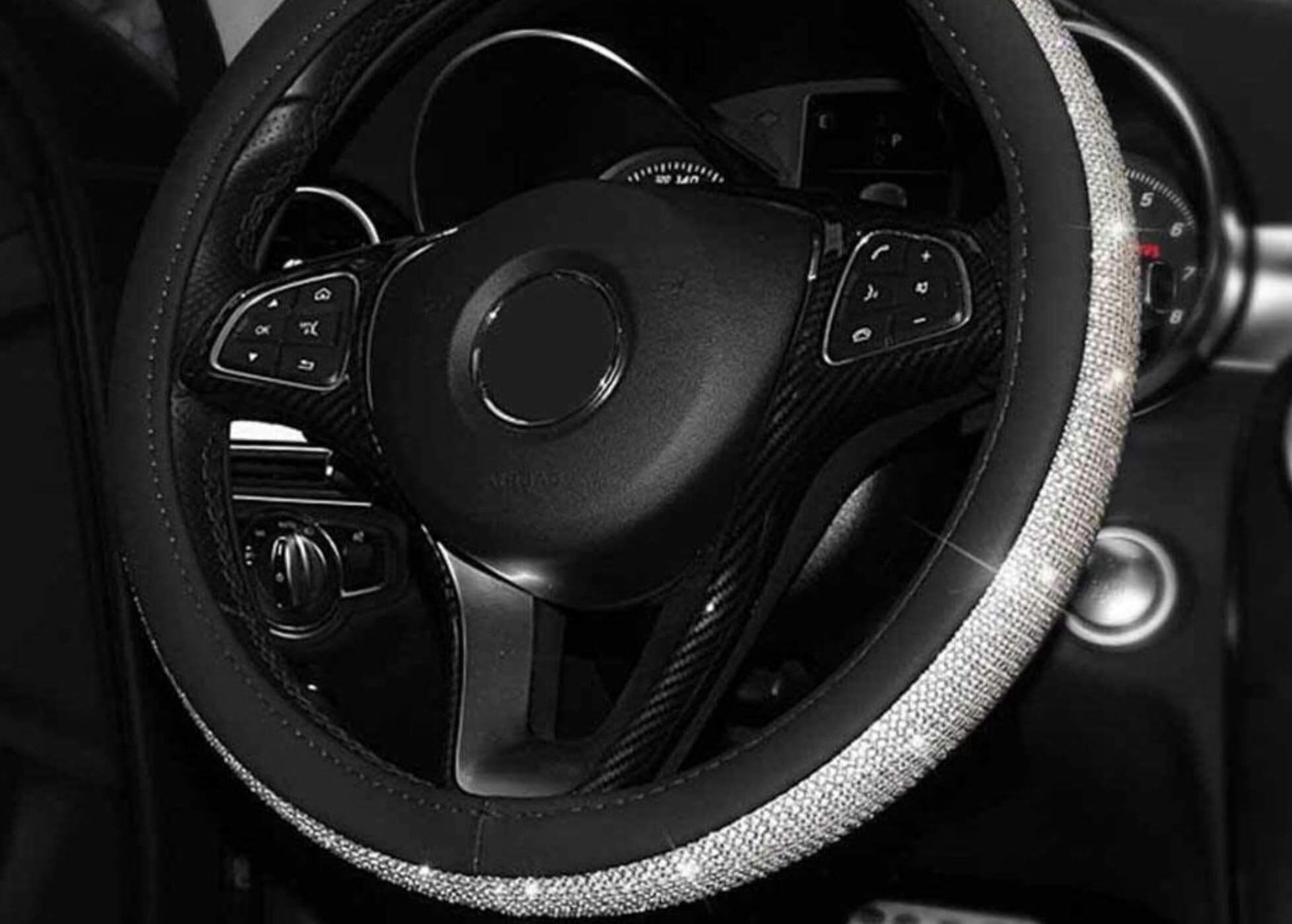 Couvre Volant en Cristal effet diamant