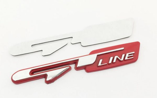 Logo autocollant GTline en métal 3D