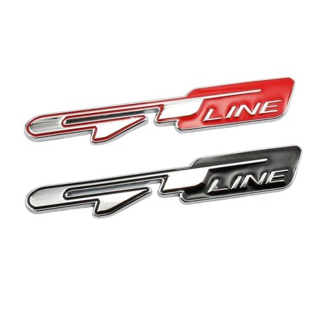 Logo autocollant GTline en métal 3D