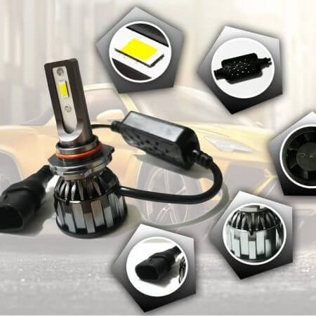 KIT LED 12/24V F 35 60W 8000LM Water Proof IP67 Avec CANBUS