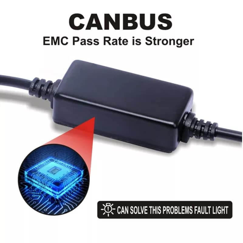 KIT LED 12/24V F 35 60W 8000LM Water Proof IP67 Avec CANBUS