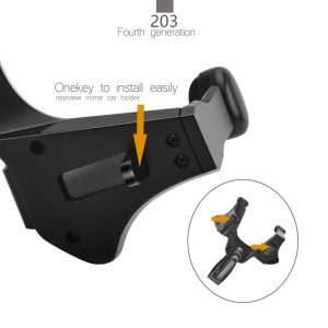 Support de Téléphone pour Rétroviseur – Rotation 360°