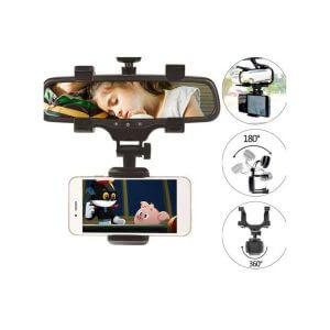 Support de Téléphone pour Rétroviseur – Rotation 360°