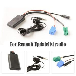 Adaptateur Bluetooth AUX 6 Broches avec Microphone – Bluetooth 5.0 pour AUTORADIO UPDATE LIST Renault