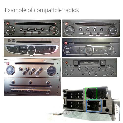 Adaptateur Bluetooth AUX 6 Broches avec Microphone – Bluetooth 5.0 pour AUTORADIO UPDATE LIST Renault