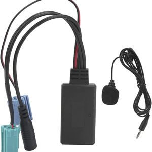 Adaptateur Bluetooth AUX 6 Broches avec Microphone – Bluetooth 5.0 pour AUTORADIO UPDATE LIST Renault