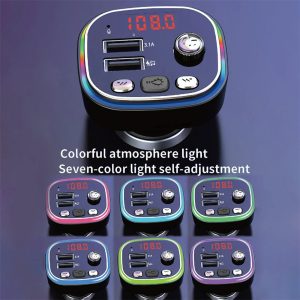 1 2 iCar Tunisie <ul> <li>Bluetooth V5.0 for fast wireless connectivity</li> <li>Dual-display digital tube for clear info</li> <li>USB 3.1A fast charging with PD support</li> <li>Voice assistant for hands-free control</li> <li>Ambient light for a pleasant atmosphere</li> </ul>