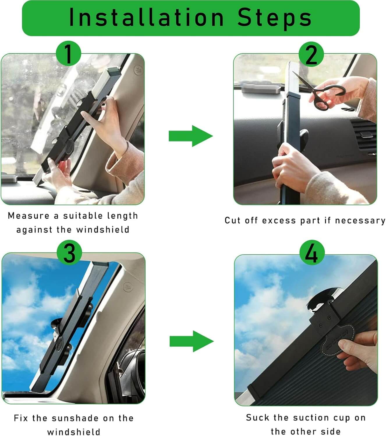 Pare-soleil rétractable, protection UV 99% – Convient à divers modèles