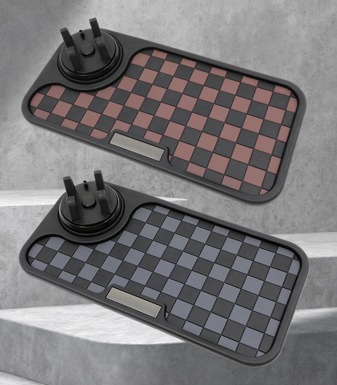 Support de Téléphone Rotatif à 360° pour Voiture avec Tapis Antidérapant en PVC