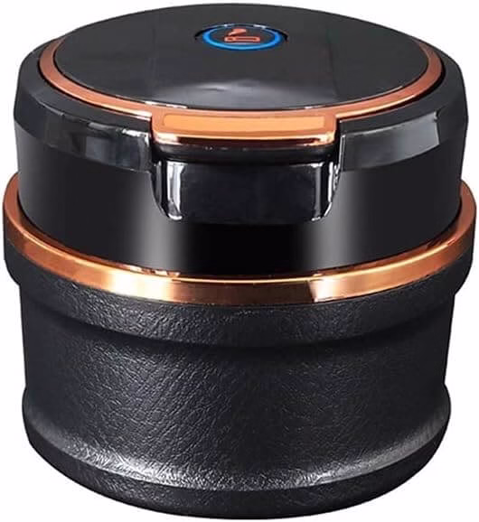 Cendrier automobile multifonctionnel à lumière LED en céramique