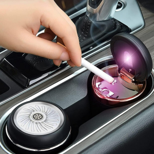 Cendrier Voiture Créatif avec Couverture Multifonction
