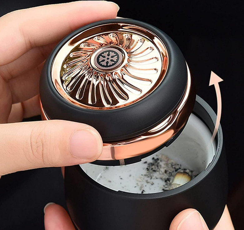 Cendrier Voiture Créatif avec Couverture Multifonction