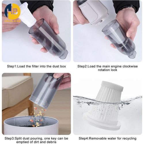 JB Aspirateur portable sans fil – multifonctionnel 3en1