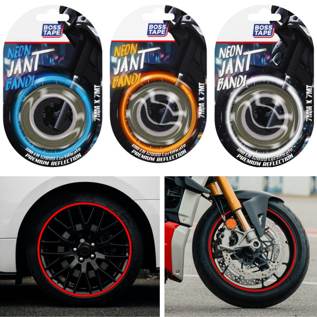 Bande Fluorescent pour les Jantes (7mmx7mt)