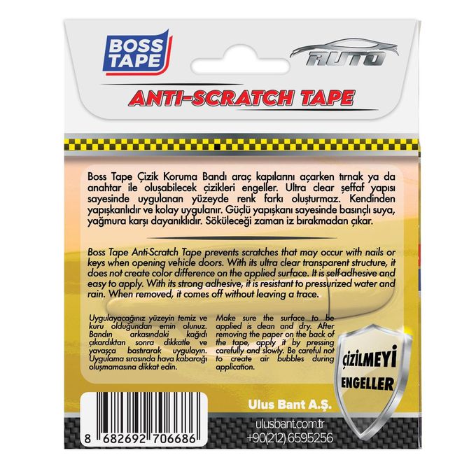 BOSS TAPE Film de protection contre les rayures de poignet de porte voiture thumbnail
