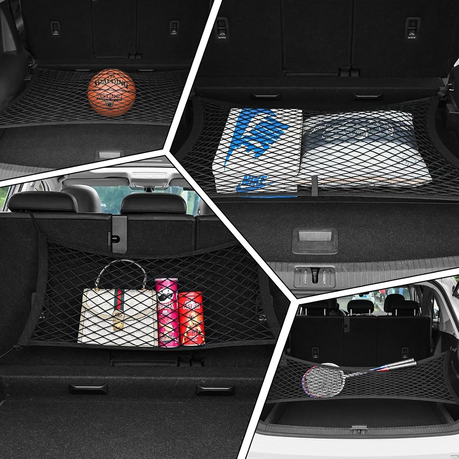 Filet à bagages, 110×60 cm, filet de rangement pour voiture