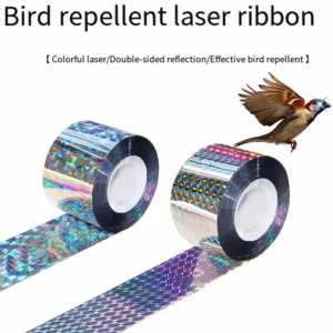 Répulsifs anti oiseaux à rayures holographiques (45mmx50mt)