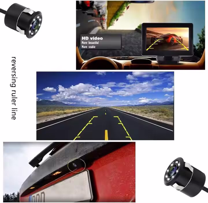 Caméra de Recul 170° avec LED et Étanchéité IP68