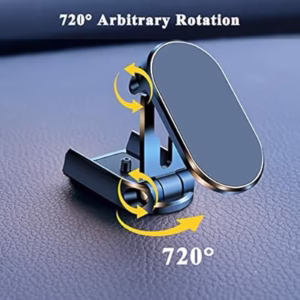 Support téléphone magnétique pour voiture – Rotation 720° et pliable facilement