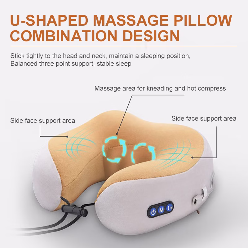 Oreiller de Massage en U – Confort et Relaxation