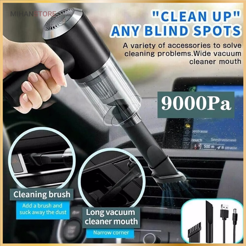 Mini Aspirateur Voiture Portable – Puissant AND Compact