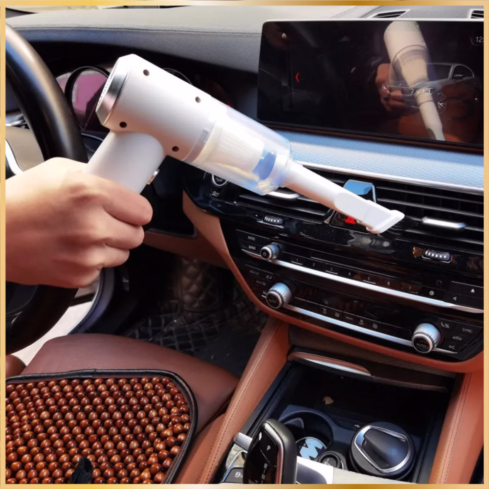 Mini Aspirateur Voiture Portable – Puissant  AND Compact