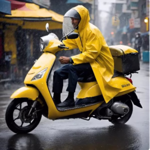 Manteau Imperméable Protection Pluie -Jaune