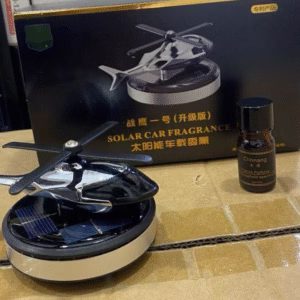 Désodorisant Voiture Hélicoptère Solaire – Parfum & Décoration Tableau de Bord Tunisie