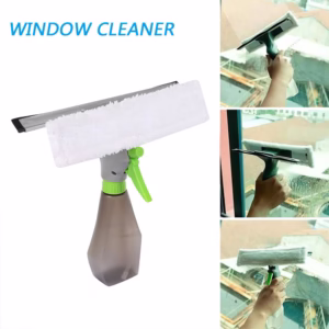 Raclette de nettoyage pour vitres 3 en 1 avec pulvérisateur 250 ml