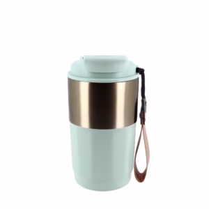 Mug thermos 450 ml en acier inoxydable avec paille