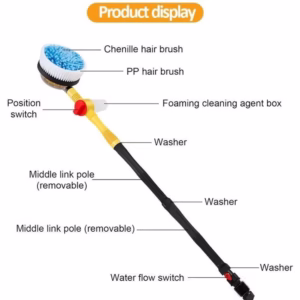 Kit de Nettoyage de Voiture avec vadrouille rotative 360/100 cm
