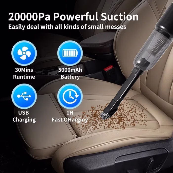 Aspirateur De Voiture Sans Fil Puissant