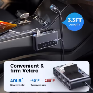 JOYROOM Chargeur de voiture 9 en 1 – 154W, adaptateur PD 3 prise allume-cigare