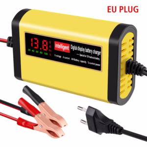 Chargeur Intelligent pour batterie Auto/Moto avec écran LCD, 12V 2A