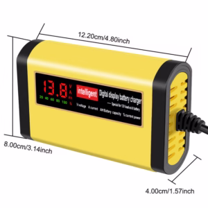 Chargeur Intelligent pour batterie Auto/Moto avec écran LCD, 12V 2A