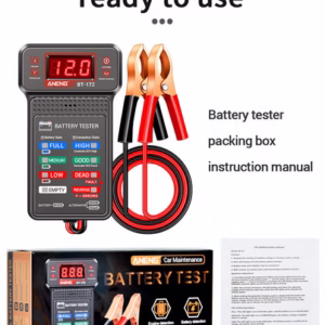 Testeur de Batterie 12V – Écran LED, Multifonction, Réparation Auto