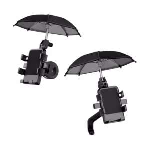 support  de telephone pour velo avec mini parapluie