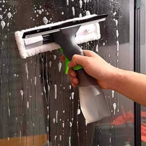 Raclette de nettoyage pour vitres 3 en 1 avec pulvérisateur 250 ml