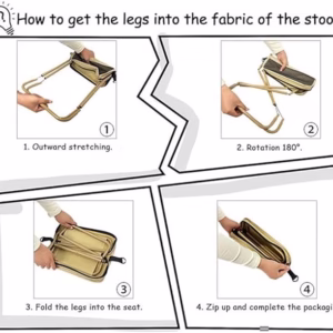 Tabouret Sac à Dos Pliable