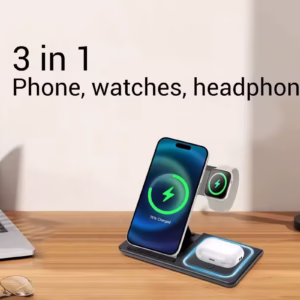 Chargeur Sans Fil 3 en 1 Pliable