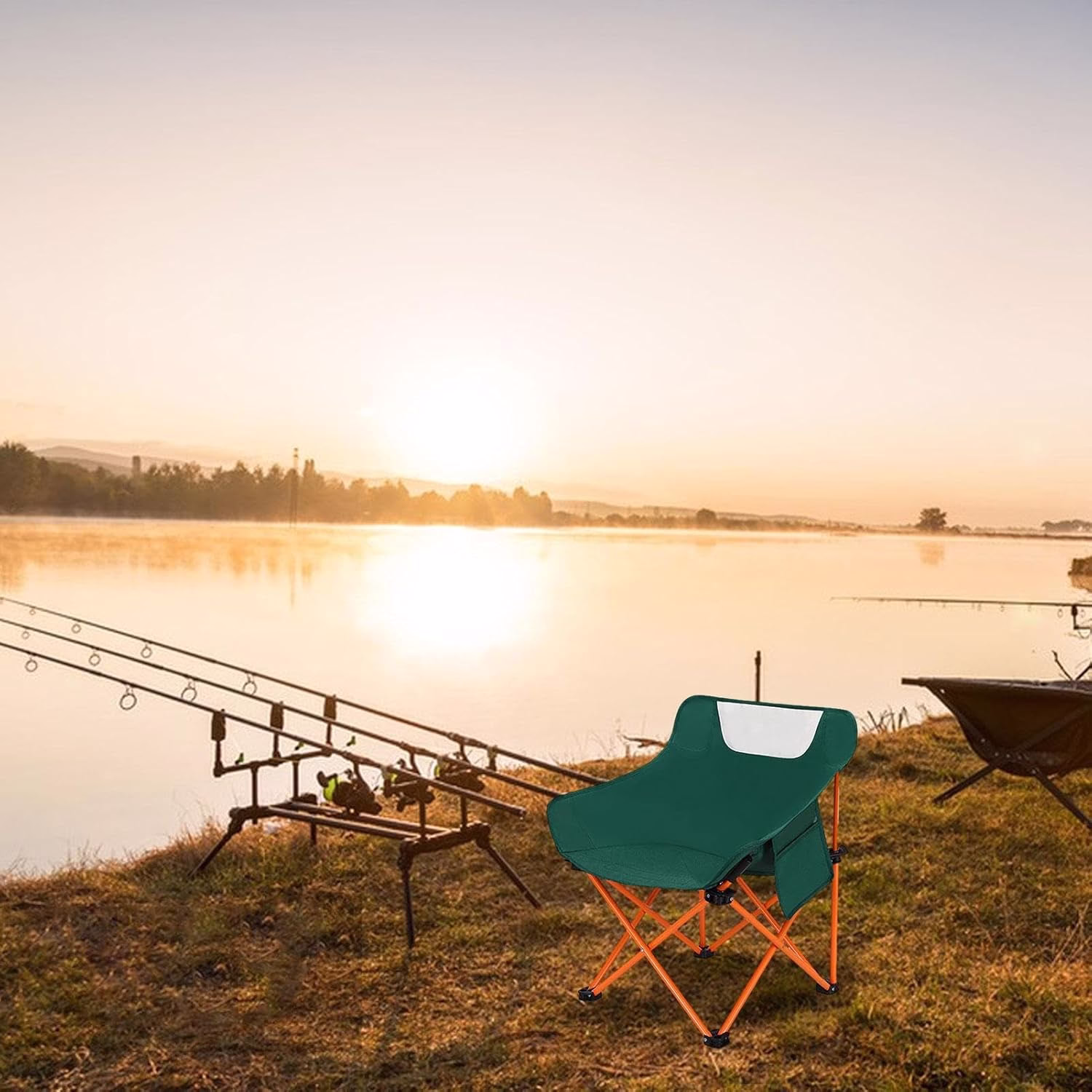 Chaise De Camping Pliable Portable Surdimensionnée