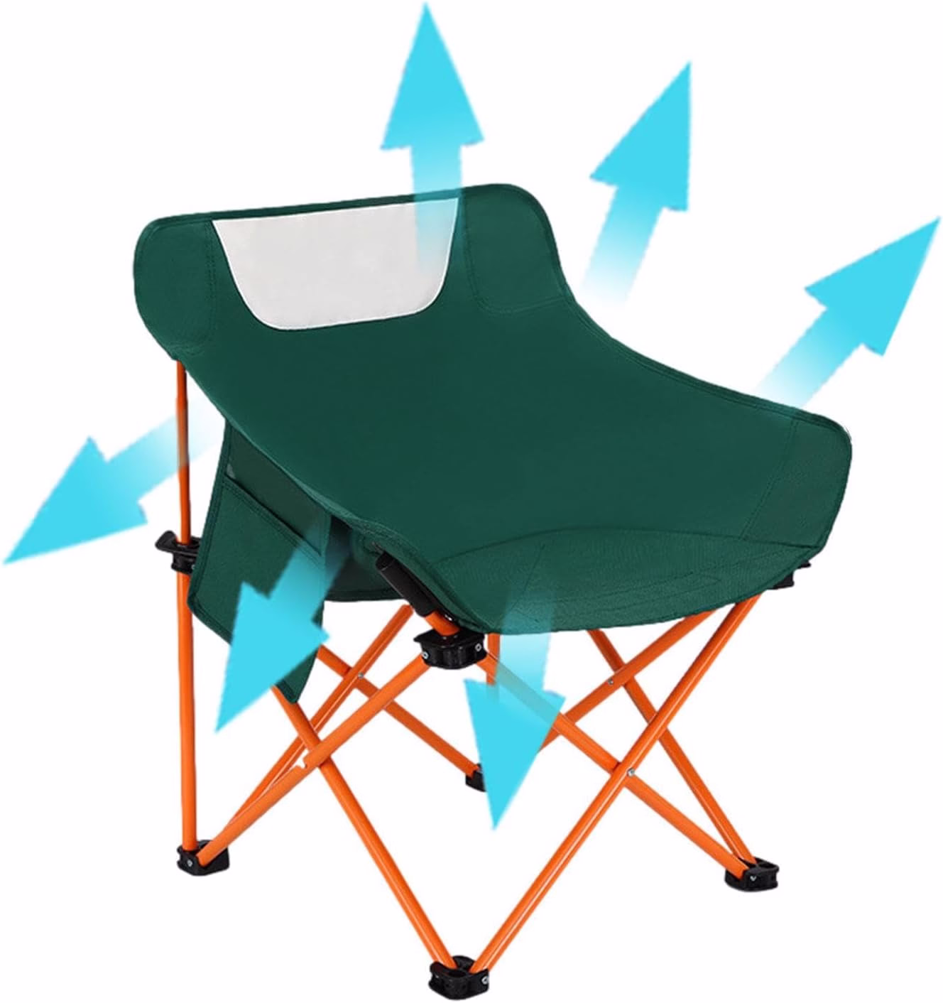 Chaise De Camping Pliable Portable Surdimensionnée