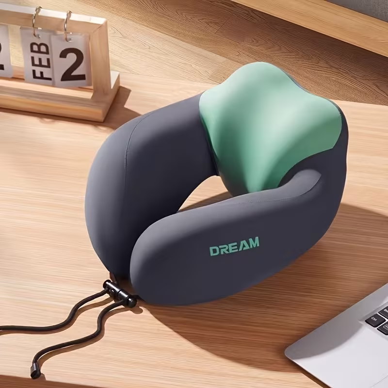 Oreiller cervical ergonomique en mousse à mémoire pour les voyages