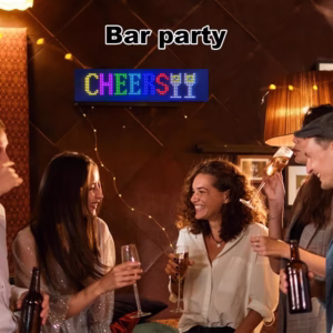 LED pour fenêtre de Voiture, LED Dynamique colorée 9*37cm